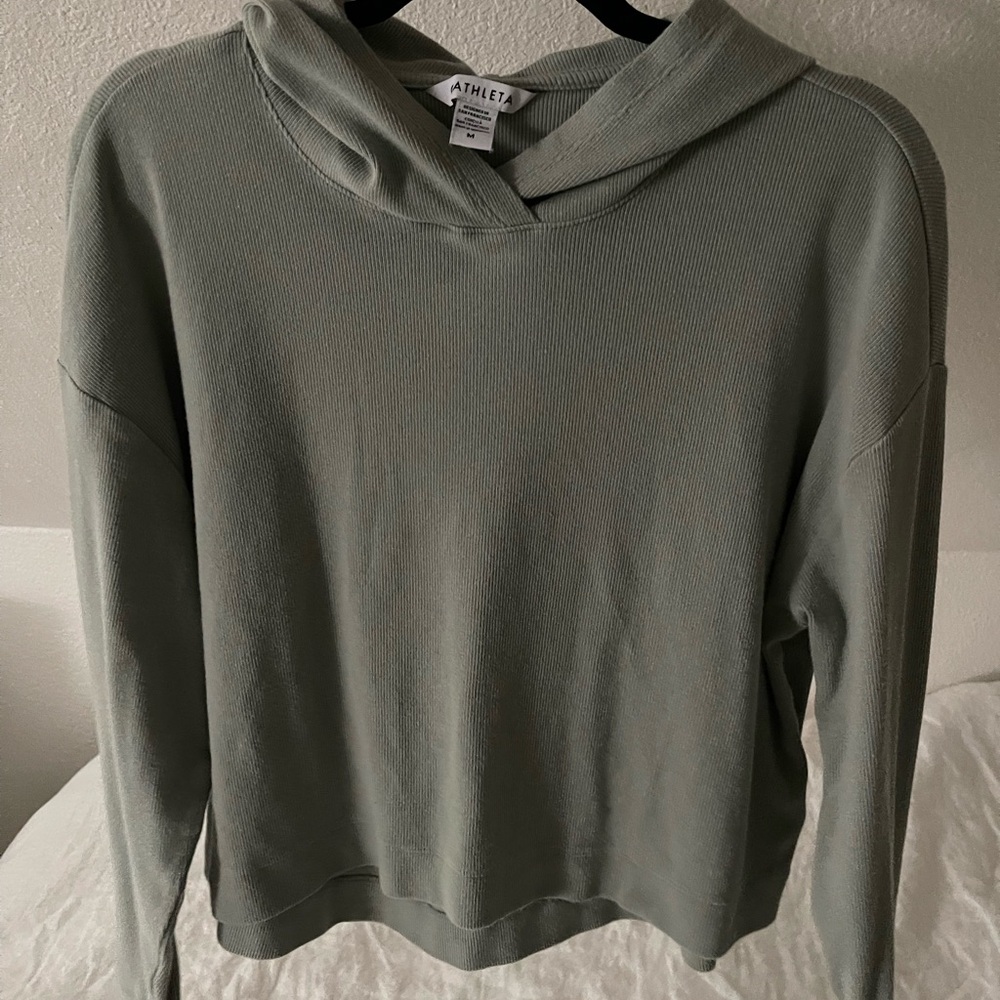 Athleta Sage Green Pullover Hoodie